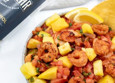 Tropical Ceviche with Tequila & Everclear Infused Shrimp